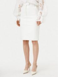 Bardot Spódnica z imitacji skóry 59679SB1 Biały Regular Fit. Białe spódnice damskie Bardot, bez wzorów, ze skóry. Za 199.99 zł.