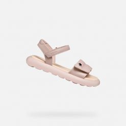 Sandały Geox Model J Sandal Puffypop Gi Kolor Rose. Czerwone sandały męskie Geox, na lato, bez wzorów, z syntetyku, bez zapięcia. Za 214.99 zł.