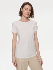 Weekend Max Mara T-Shirt Multib 2415971011 Biały Regular Fit. Białe t-shirty damskie Weekend Max Mara, s, bez wzorów, z bawełny, bez kołnierzyka, bez ramiączek. Za 299.99 zł.
