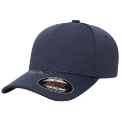 Melanżowa Czapka Z Daszkiem Unipanel. Niebieskie czapki damskie FLEXFIT, bez wzorów. Za 104.99 zł.