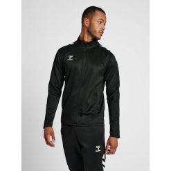 Bluza sportowa dla dorosłych Hummel Core XK Poly Zip Sweat. Czarne bluzy damskie Hummel, xl, bez wzorów, sportowe, bez ramiączek, bez kaptura. Za 161.00 zł.