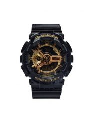 G-Shock Zegarek GA-110GB-1AER Czarny. Czarne zegarki męskie G-Shock, bez wzorów, z syntetyku. Za 579.99 zł.