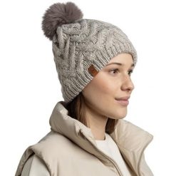 Czapka BUFF KNITTED & FLEECE BAND BEANIE CARYN CRU. Białe czapki damskie Buff, na zimę, bez wzorów, z wełny, eleganckie. Za 139.99 zł.