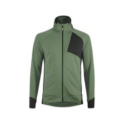 Polar z wełny merino Löffler. Zielone bluzy sportowe męskie LOFFLER, na zimę, l, bez wzorów, z polaru, bez kaptura, narciarskie. Za 723.00 zł.