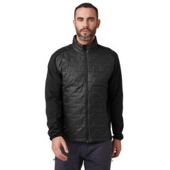 Kurtka Helly Hansen Lifa Loft Hybrid Insulator Jacket Czarna. Czarne kurtki sportowe męskie Helly Hansen, na zimę, l, bez wzorów, bez kaptura, narciarskie. W wyprzedaży za 659.00 zł.