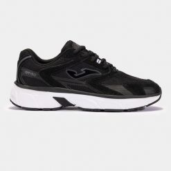 Buty sportowe Sneakersy unisex, RT50 24 RRT50W. Czarne buty sportowe męskie Joma, bez wzorów, bez zapięcia, do biegania. Za 249.99 zł.