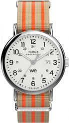 Zegarek męski Timex TW2Y08900 pomarańczowy. Brązowe zegarki męskie Timex, bez wzorów. Za 739.81 zł.