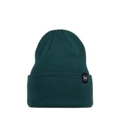 Czapka BUFF KNITTED BEANIE LILON SILVERSAGE. Zielone czapki damskie Buff, bez wzorów, z materiału, eleganckie. Za 82.49 zł.