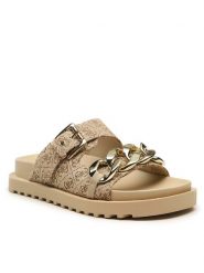 Guess Klapki Fatema2 FL6FT2 FAL03 Brązowy. Brązowe klapki damskie Guess, z aplikacjami, z materiału, bez obcasa, bez zapięcia. Za 309.99 zł.