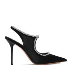 Szpilki Eva Minge. Czarne szpilki damskie Eva Minge, bez wzorów, bez obcasa, na szpilce, bez zapięcia. Za 429.99 zł.