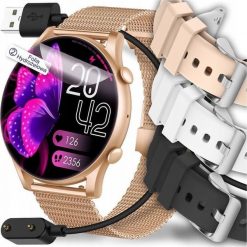 Smartwatch Abrams smartwatch Abrams 44mm złoty. Żółte zegarki smartwatch Abrams, bez wzorów. Za 188.90 zł.