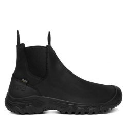 Sztyblety Keen. Czarne botki męskie Keen, bez wzorów, bez obcasa, bez zapięcia. Za 719.99 zł.