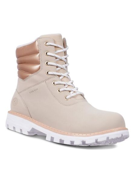 Luhta Trapery Tunteva 75563 400 L Beżowy. Brązowe trapery damskie Luhta, ze skóry, bez zapięcia. Za 449.99 zł.