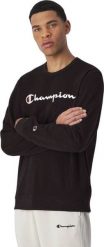 Bluza męska Champion Crewneck Sweatshirt czarna 220727 KK001 XL. Czarne bluzy męskie Champion, m, bez wzorów, bez ramiączek, bez kaptura. Za 346.44 zł.