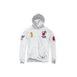 Bluza sportowa męska Mitchell & Ness Champ City Miami Heat. Białe bluzy sportowe męskie Mitchell & Ness, m, bez wzorów, z kapturem. Za 676.00 zł.