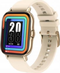 Smartwatch Bakeeley DT94 Beżowy. Brązowe zegarki smartwatch Bakeeley, bez wzorów. Za 219.99 zł.