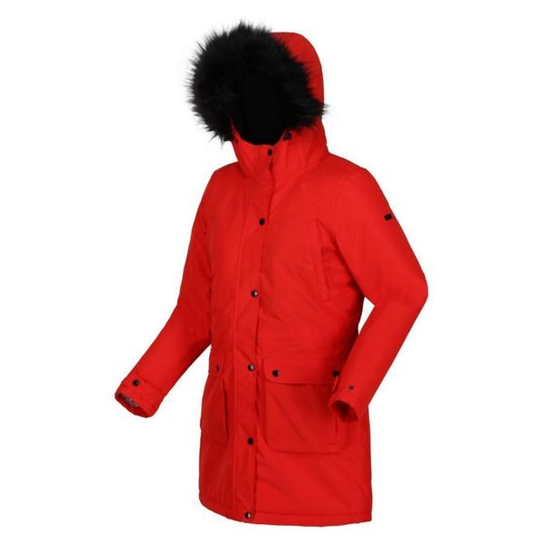 Parka dla kobiet Regatta Voltera Waterproof. Czerwone parki damskie Regatta, na zimę, m, bez wzorów, z syntetyku, bez kaptura. Za 699.99 zł.