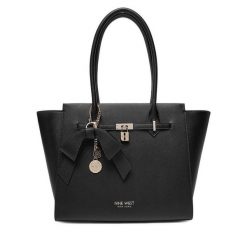 Torebka Nine West. Czarne shopperki damskie Nine West, bez wzorów, bez dodatków. Za 369.99 zł.