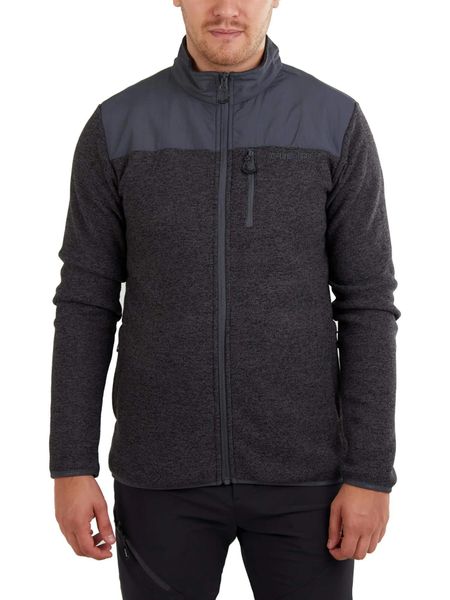 Polarowy sweter męski Fundango Flame Hybrid. Szare swetry męskie FUNDANGO, na zimę, m, bez wzorów, z dzianiny, bez kołnierzyka, bez ramiączek. Za 279.90 zł.