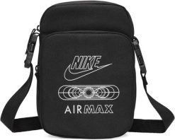 Saszetka na ramię Nike Air Max. Czarne saszetki i nerki męskie Nike, z materiału, na ramię. Za 75.99 zł.