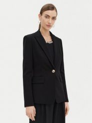 PINKO Marynarka Signum 100254 Czarny Regular Fit. Czarne marynarki i żakiety damskie Pinko, bez wzorów, z wiskozy, bez kołnierzyka, bez ramiączek. Za 989.99 zł.
