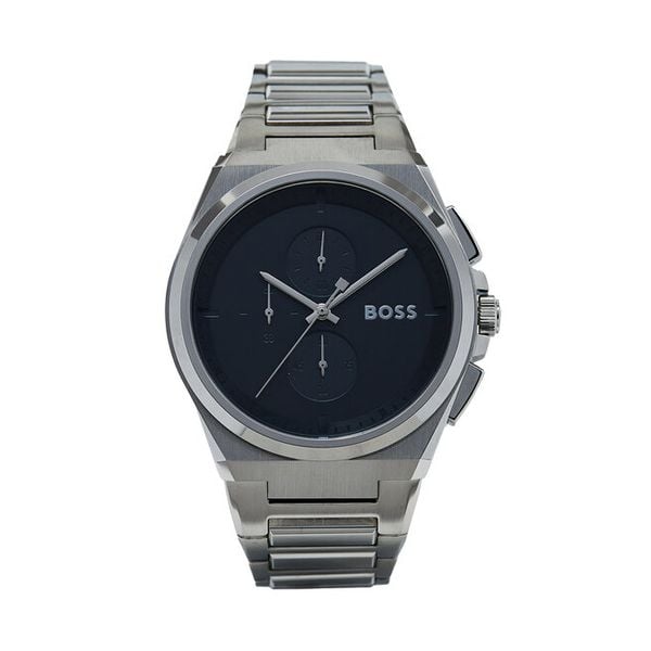 Zegarek BOSS. Szare zegarki męskie Boss, bez wzorów, srebrne. Za 1,059.00 zł.