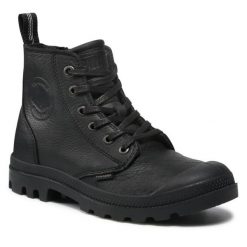 Trapery Palladium. Czarne trapery damskie Palladium, bez zapięcia. Za 389.99 zł.