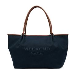 Torebka Weekend Max Mara. Niebieskie shopperki damskie Weekend Max Mara, bez wzorów, bez dodatków. Za 1,479.00 zł.
