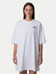 The North Face Sukienka codzienna Simple Dome NF0A87NF Biały Relaxed Fit. Białe sukienki damskie The North Face, na co dzień, s, bez wzorów, z bawełny, bez kołnierzyka, bez ramiączek, proste. Za 99.99 zł.