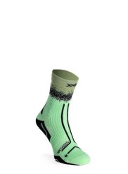 Skarpety do biegania X-Socks Trailrun Terraskin Perform Crew. Zielone skarpety męskie X-Socks, bez wzorów, z dzianiny. Za 120.99 zł.