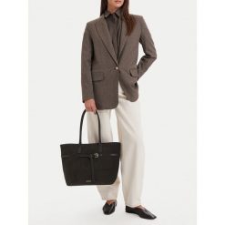 Torebka GINO ROSSI. Brązowe shopperki damskie Gino Rossi, bez wzorów, bez dodatków. Za 459.99 zł.