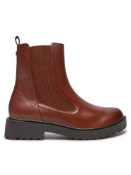 Caprice Botki 9-25426-43 Brązowy. Brązowe botki damskie Caprice, bez wzorów, ze skóry, bez obcasa, na płaskiej podeszwie, bez zapięcia. Za 499.99 zł.