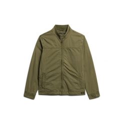 Klasyczna kurtka Superdry Harrington. Zielone kurtki męskie Superdry, m, bez wzorów, z bawełny, klasyczne, bez kaptura. Za 431.50 zł.