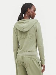 Juicy Couture Bluza JCWAS226320 Khaki Regular Fit. Brązowe bluzy damskie Juicy Couture, xxs, bez wzorów, z bawełny, bez ramiączek, bez kaptura. Za 359.99 zł.
