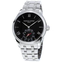 RABAT ZEGAREK FREDERIQUE CONSTANT Horological Smartwatch FC-285B5B6B. Czarne zegarki męskie FREDERIC CONSTANT, bez wzorów, ze stali. W wyprzedaży za 3,180.00 zł.