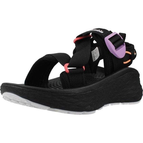 Sandały COLUMBIA KONOS ELEVATE STRAP SAND Czarny. Czarne sandały damskie Columbia, bez wzorów, z tkaniny, bez obcasa, bez zapięcia. Za 299.00 zł.