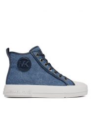 MICHAEL Michael Kors Trampki Evy High Top 43R4EYFS6D Niebieski. Niebieskie trampki i tenisówki damskie MICHAEL Michael Kors, bez wzorów, z materiału, bez zapięcia. Za 679.99 zł.