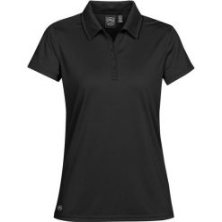 Damska Eclipse H2XDry Pique Polo. Czarne koszulki sportowe damskie STORMTECH, s, bez wzorów, bez ramiączek. Za 89.99 zł.