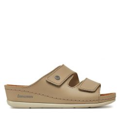 Klapki Dr. Brinkmann. Brązowe klapki damskie Dr. Brinkmann, bez wzorów, bez obcasa, bez zapięcia. Za 219.99 zł.