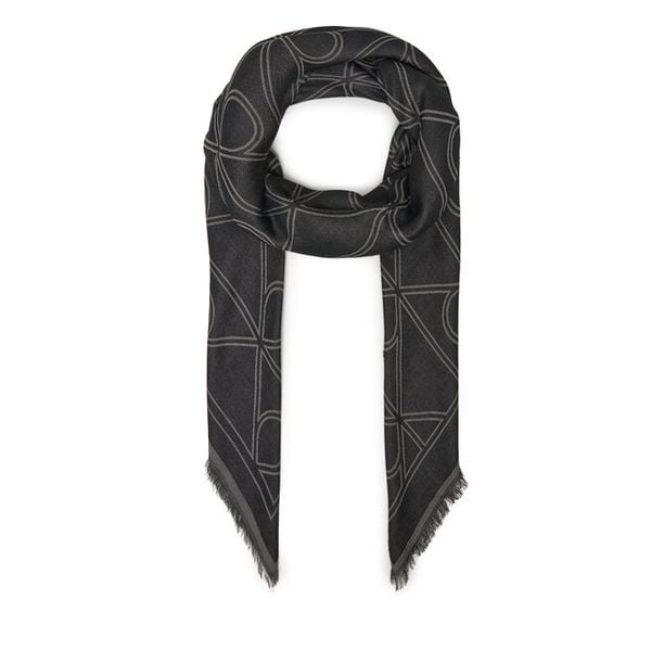 Szal Calvin Klein. Szare szaliki męskie Calvin Klein, bez wzorów. Za 299.99 zł.