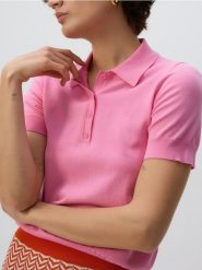 Sweter polo z wiskozą - fioletowy. Fioletowe swetry nierozpinane damskie Reserved, l, bez wzorów, z dzianiny, bez kołnierzyka, bez ramiączek. W wyprzedaży za 69.99 zł.
