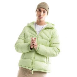 Kurtka puchowa lifestyle meska Siroko Kale. Zielone kurtki męskie SIROKO, m, bez wzorów, z materiału, bez kaptura. Za 254.00 zł.