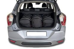 Torby Do Bagażnika Ssangyong Tivoli 2015+ 3Szt Kjust. Czarne torby podróżne damskie KJUST, bez wzorów, z kauczuku. Za 962.00 zł.