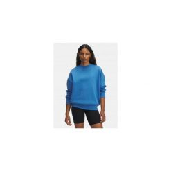 Bluza Damska Under Armour Dresowa Bez Kaptura Oversize Rival Fleece. Niebieskie bluzy damskie Under Armour, bez wzorów, z dresówki, sportowe, bez ramiączek, bez kaptura. W wyprzedaży za 136.25 zł.