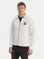 Tommy Hilfiger Bluza Embro MW0MW42466 Biały Regular Fit. Białe bluzy męskie Tommy Hilfiger, m, bez wzorów, z syntetyku, bez ramiączek, bez kaptura. Za 489.99 zł.