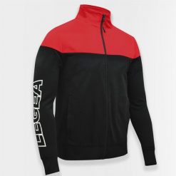 Kurtka sportowa Oversize z zamkiem ONTARIO czarna koralowa. Czarne kurtki sportowe męskie Legea, xl, bez wzorów, do biegania. Za 88.00 zł.
