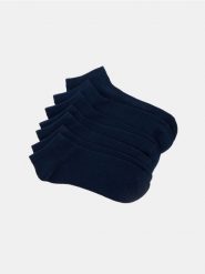 Prążkowane skarpetki 7 pack - granatowy. Niebieskie skarpety męskie Sinsay, bez wzorów, prążkowane. Za 19.99 zł.