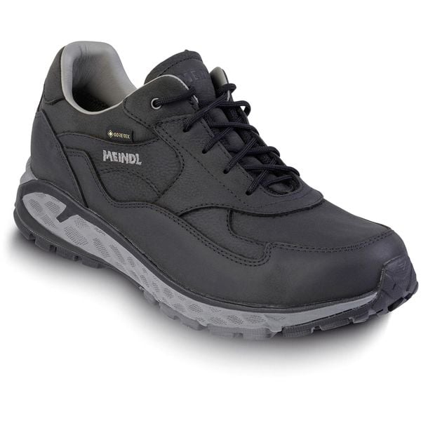 Buty trekkingowe męskie MEINDL Trondheim GTX, z membraną Gore-Tex. Czarne buty zimowe męskie MEINDL, bez wzorów, z gore-texu, bez obcasa, bez zapięcia. Za 1,249.00 zł.