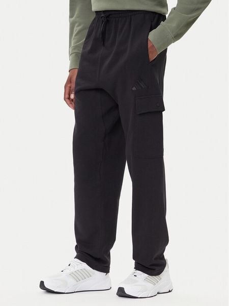 Adidas Spodnie dresowe ALL SZN French Terry JN0580 Czarny Loose Fit. Czarne spodnie sportowe męskie Adidas, m, bez wzorów, z bawełny. Za 189.99 zł.