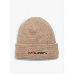 Czapka zimowa Black Diamond Merino Beanie - khaki. Brązowe czapki damskie Black Diamond, na zimę, bez wzorów. Za 140.99 zł.